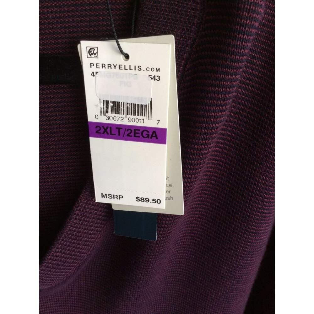 NWT, Perry Ellis, Men’s V Neck Sweater, Size 2XLT, Orig Msrp $89 - Picture 4 of 9